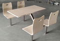 School students canteen table and chair combination 4