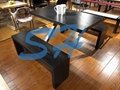 Snack bar barbecue table student table and chair combination 2