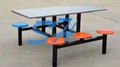 Canteen snack fast food service area tables and chairs combination 1