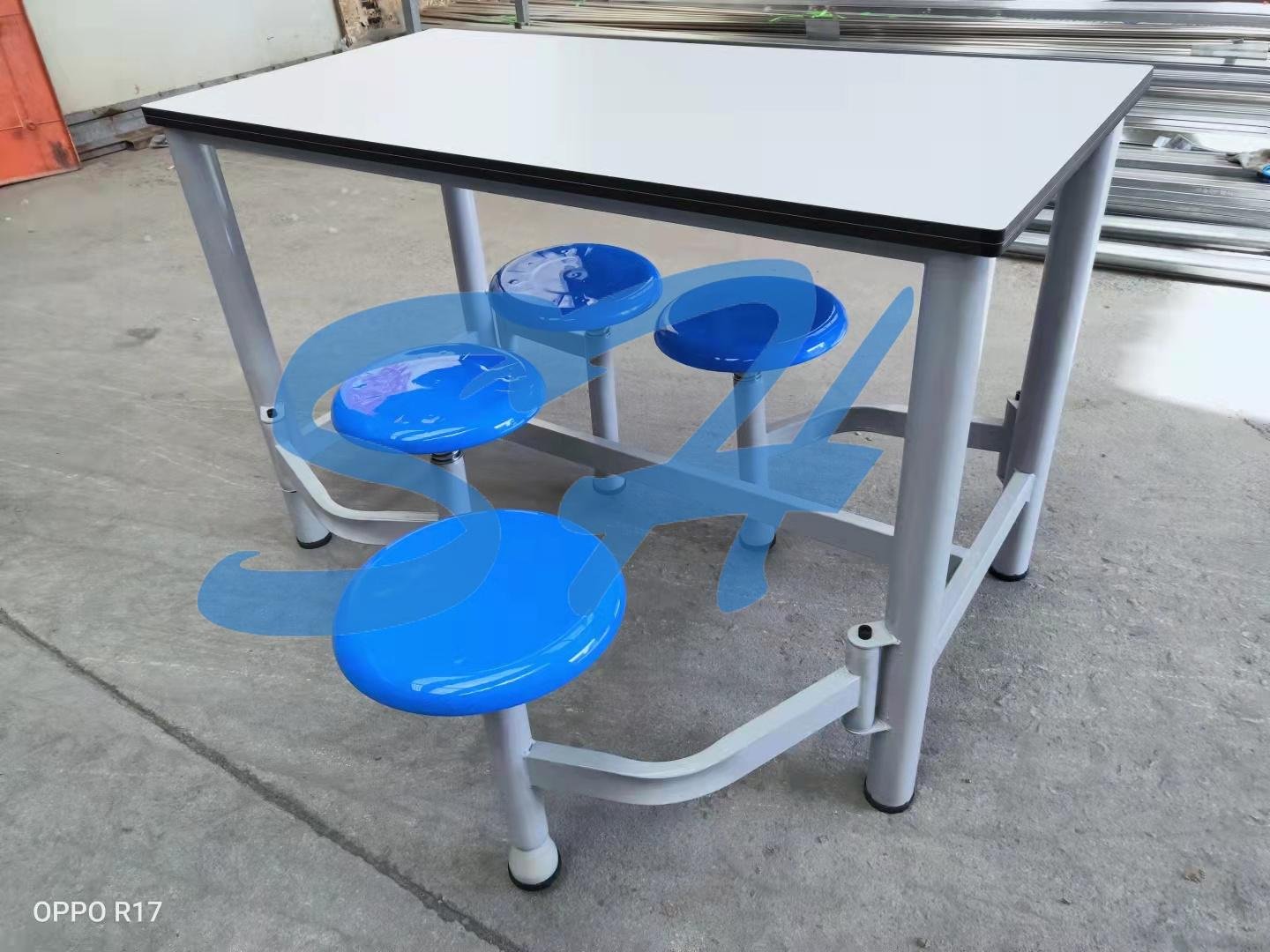 Canteen snack fast food service area tables and chairs combination 3