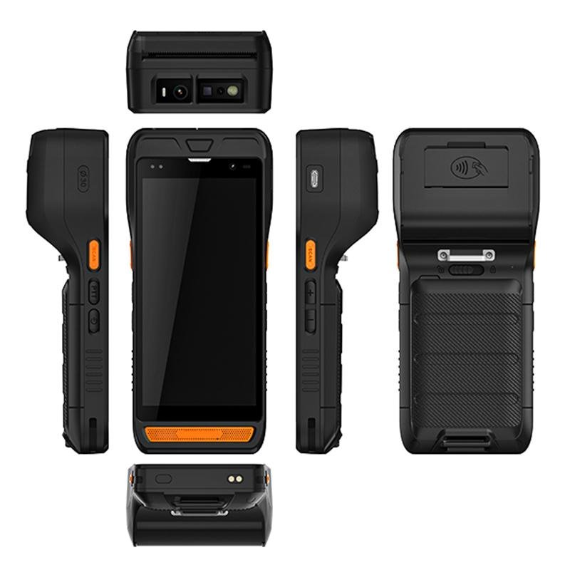 豪盾厂家直销5.5寸安卓4G多功能手持终端数据采集便携式手机POS机