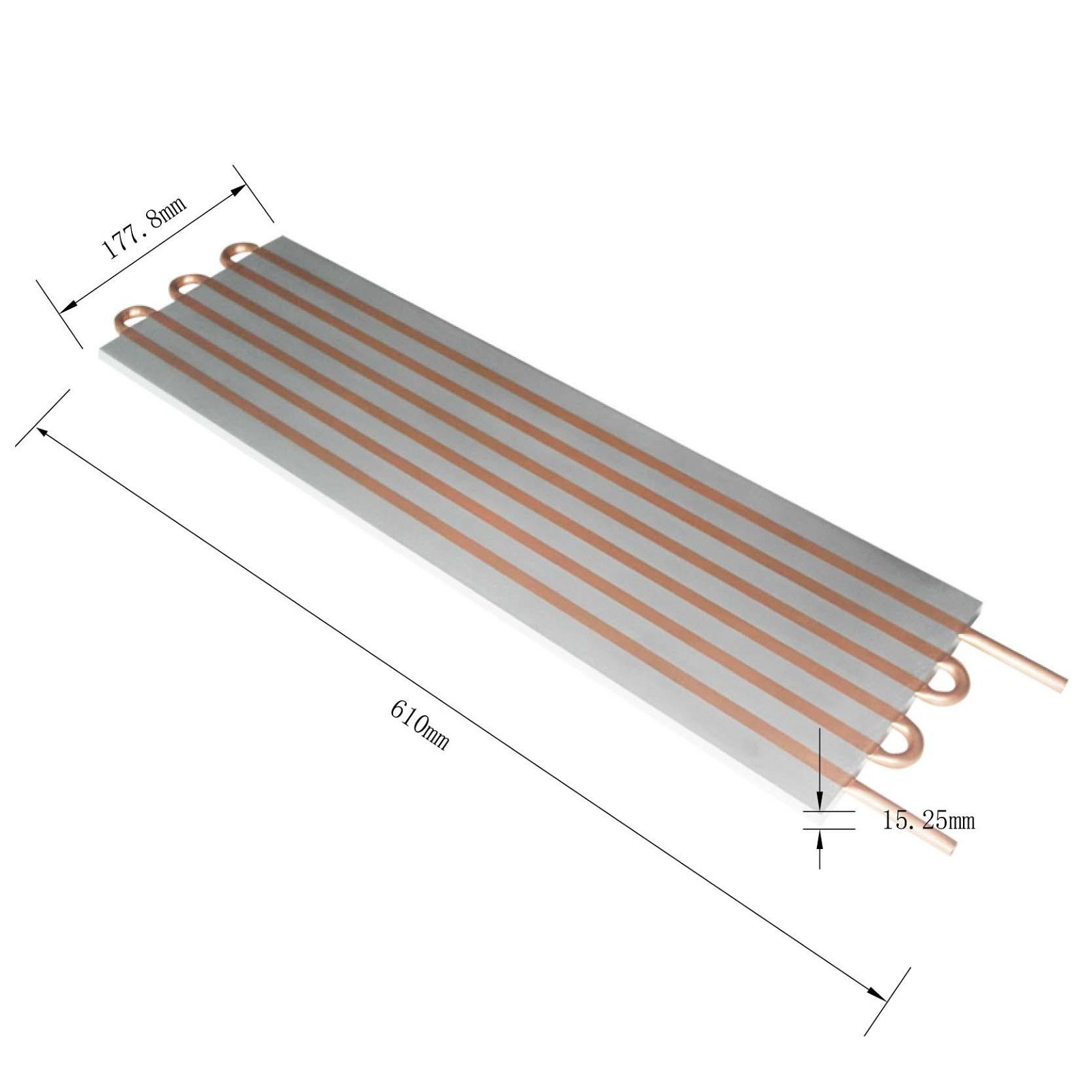 东吉散热水冷板 现货标准品 源头厂家 镶铜管水冷散热器 电子设备 4