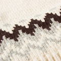 Autumn and Winter Women's Jacquard Contrast Knitted Sweater Morandi Women's Pull