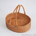 Fruits Rattan Handwoven Storage Basket with Handle