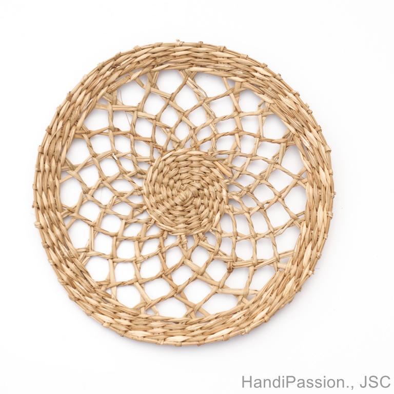 Patterned Seagrass Handwoven Placemats HP P015 HandiPassion