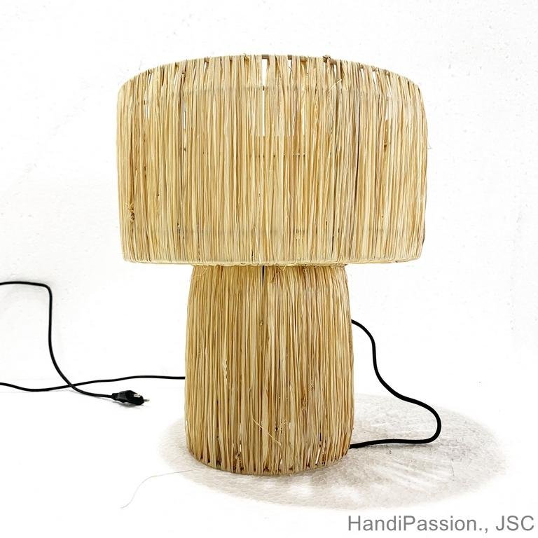 Elephant Grass Table Floor Light Lamp Shade Bulb Lampshade Home Decor