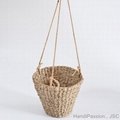 Seagrass Woven Hanging Planter