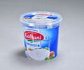 400g Plastic IML round cheese container