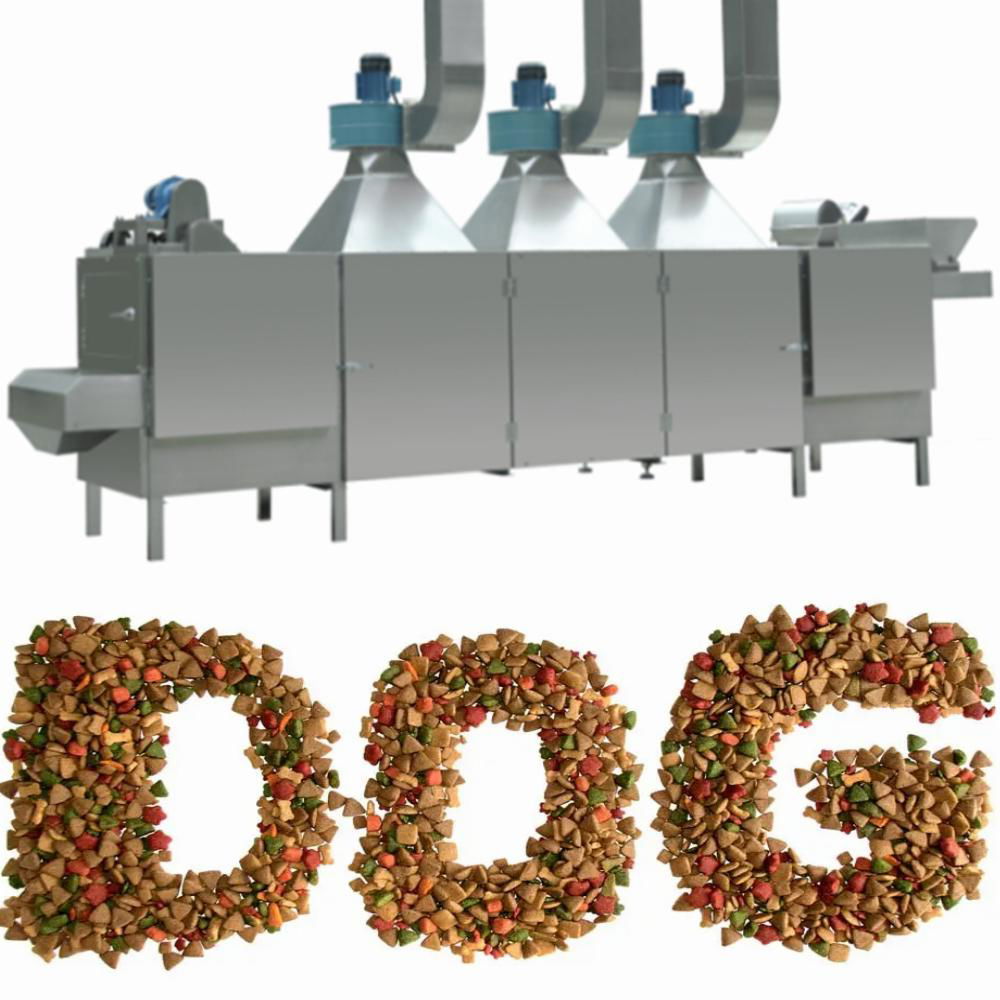 1000 to 1500 kg/h food geade dry dog food extruder machine 4