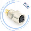 M8 Sensor Connectors A Code 2 3 4 5 6 8Pin M8 Female  Receptacle Straight female 1