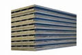 Insulated Sandwich Panel Fireproof Rock Wool Sandwich Roof Panel For Warehouse R 2