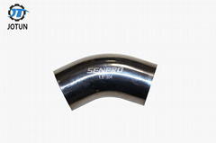 Sanitary Grade Stainless Steel Pipe Fittings Clamped Welding SS304 SS316 Elbow