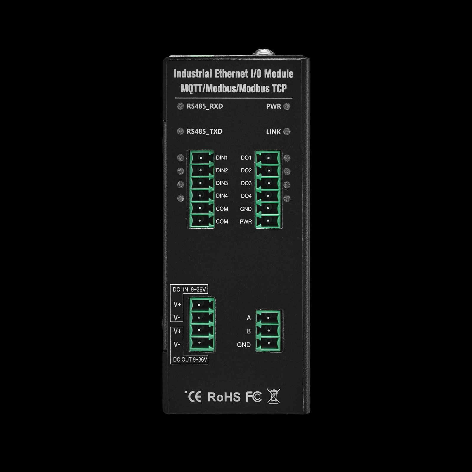 M210E 2RJ45 4DI Remote date acquisition Ethernet modbus io module 2