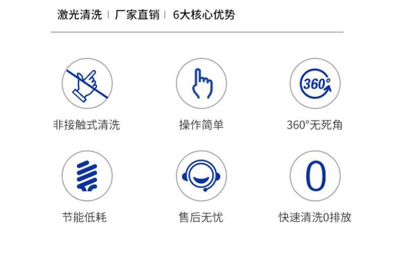小型手持式脈衝激光清洗機 輪胎模具清洗除鏽除油設備 2