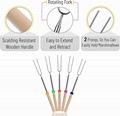 Marshmallow Roasting Sticks Telescopic Barbecue Forks Retractable Smores Skewers