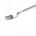 BBQ Telescopic Dinner Fork Extendable Fruit Dessert Long Handle Fork