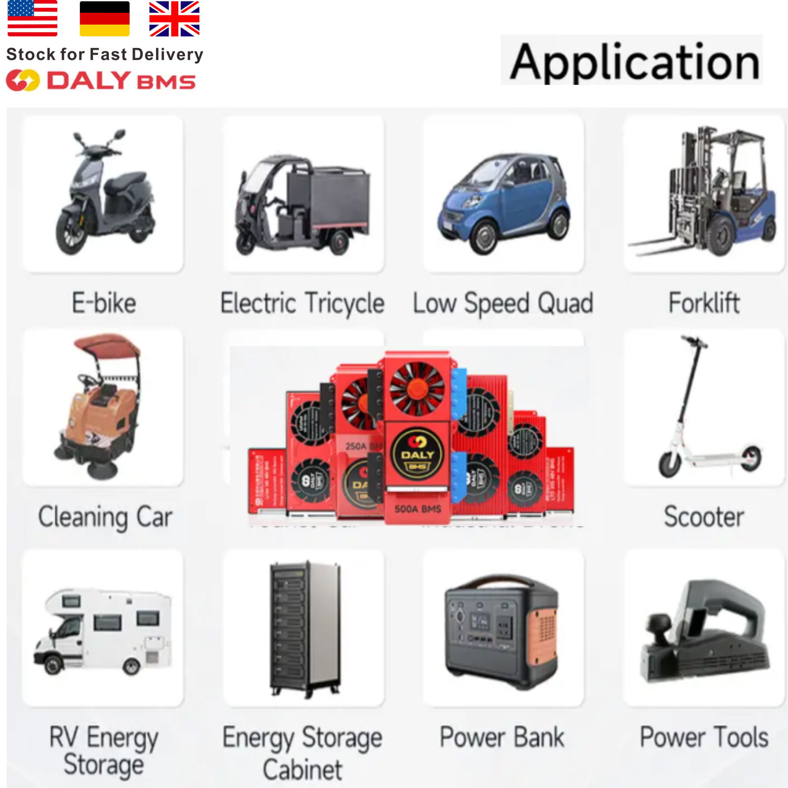 Daly BMS 4S 100A Battery Management System 20A/40A/60A/100A/150A/200A/250A 4