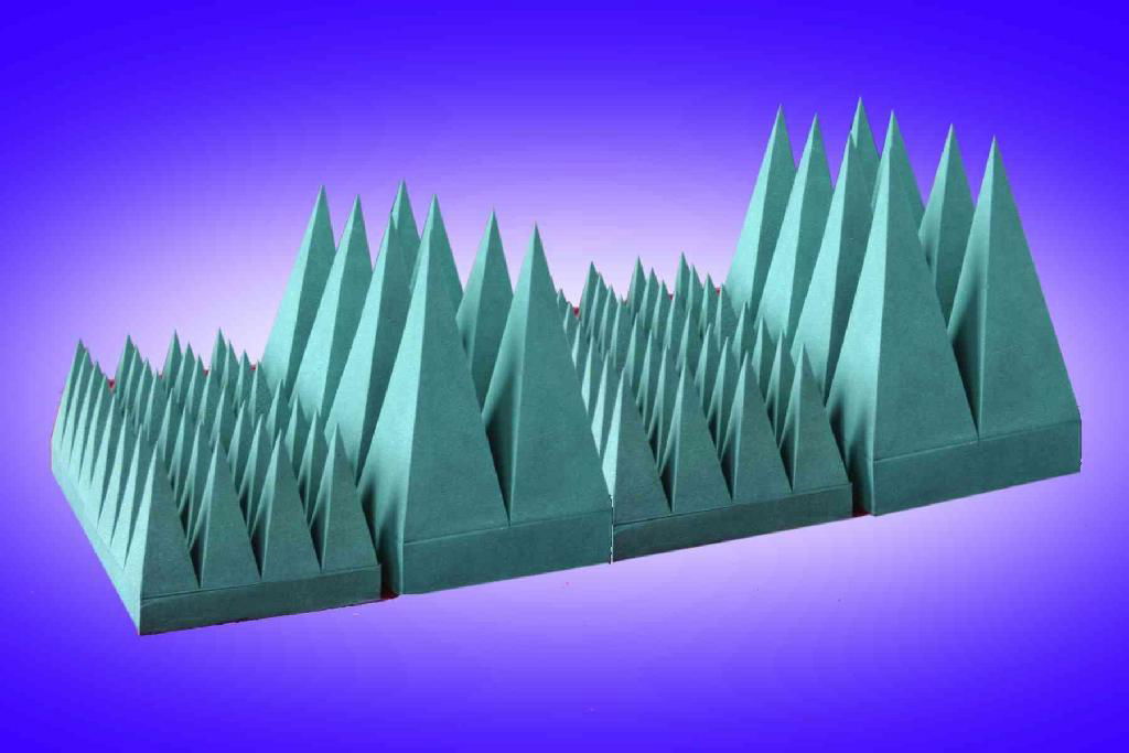 天線暗室，緊縮場暗室吸波材料 2