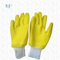work latex safety wavy foam coated gloves 1