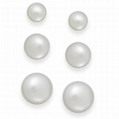 High Quality 6mm Round No Hole Pearl Abs Colorful White Plastic Pearl Beads For 