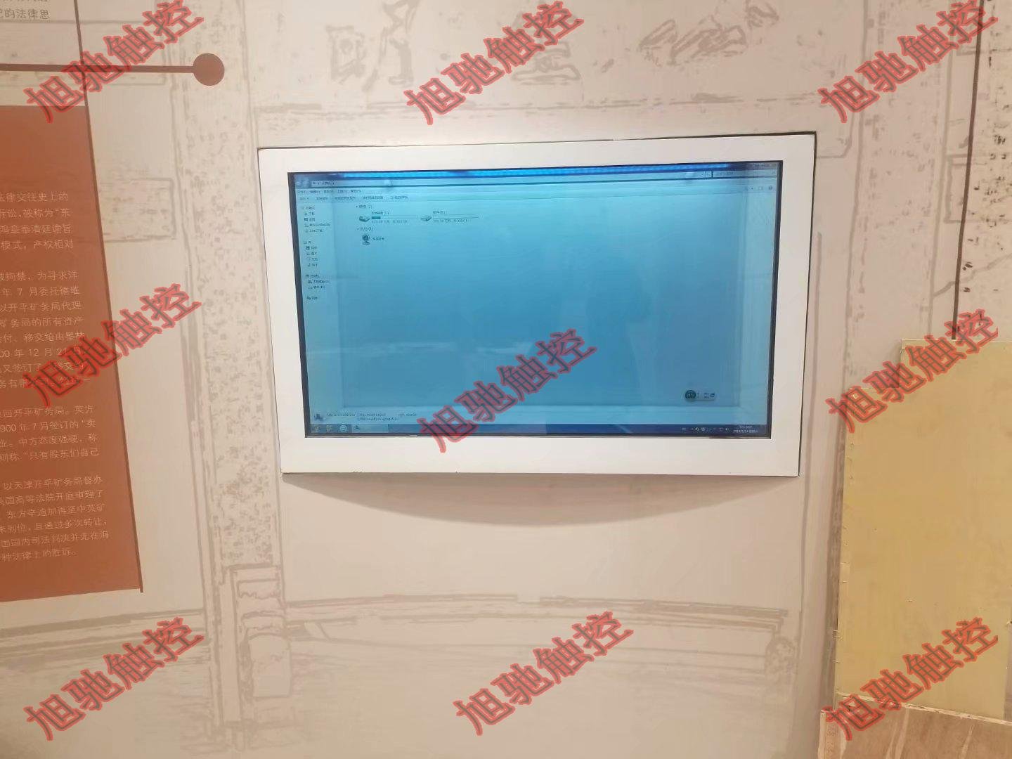 透明展示櫃透明觸摸屏透明一體機可置物一體機