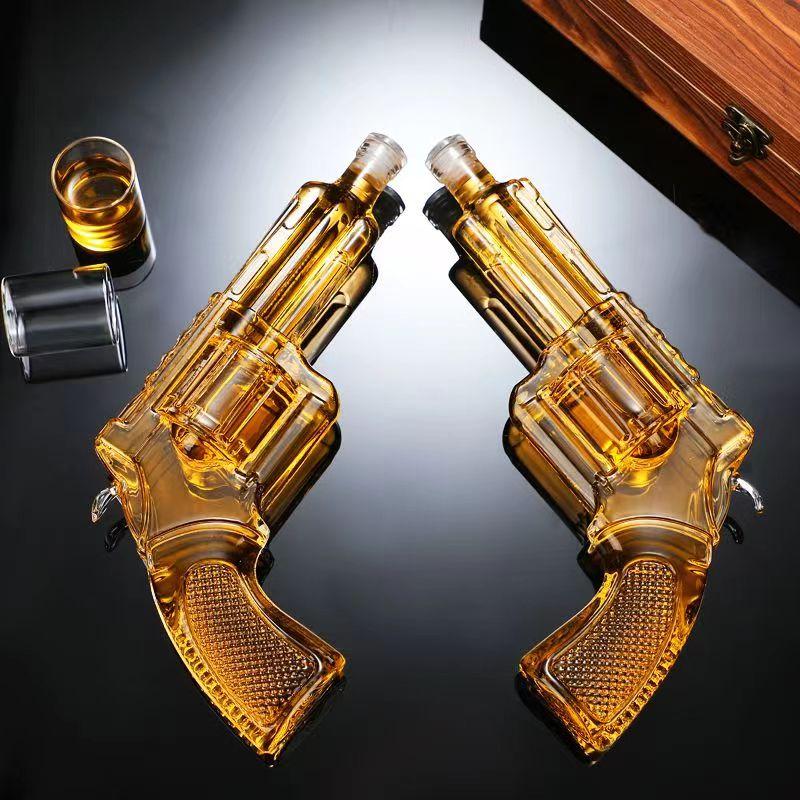 河间华企生产大枪造型酒瓶高硼硅玻璃工艺泡酒瓶 2