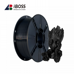 iBOSS PLA Plus (PLA+) 3D Printer Filament 1.75mm,1kg,Fit Most FDM Printer(Black)