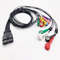 席勒心电图监护仪10导联心电动态电缆线兼容MS-12 4