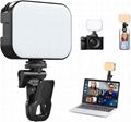 Pocket Live Light Selfie Light Clip LED Light Panel for Phone/Laptop/Tablet/Comp