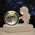 Galaxy Astronaut Lamp Led Glowing Crystal Ball Space Man Night Light Table Home 