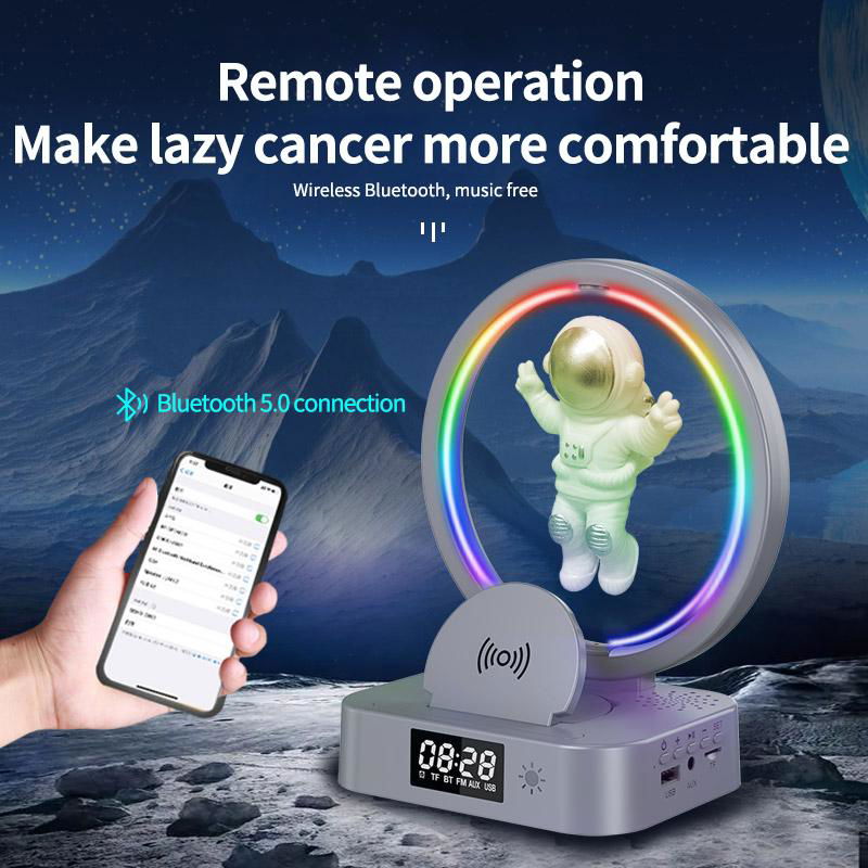 2023 Creative Maglev Astronaut Bluetooth Speaker Home Radio Outdoor Wireless Sub 3