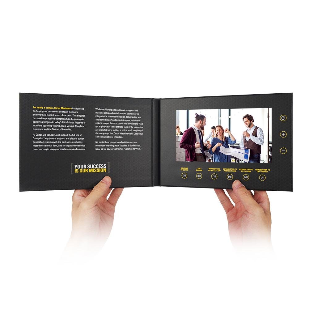 7 inch lcd display A5 video brochure A5 digital greeting card for Hardcover 2