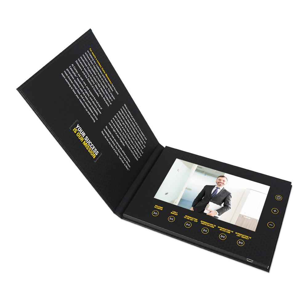 7 inch lcd display A5 video brochure A5 digital greeting card for Hardcover 3