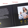 7 inch lcd display A5 video brochure A5 digital greeting card for Hardcover 6