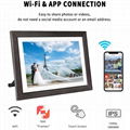 WiFi Digital Photo Frame 10 inch Touch Screen HD Display Wooden Picture Frame 2