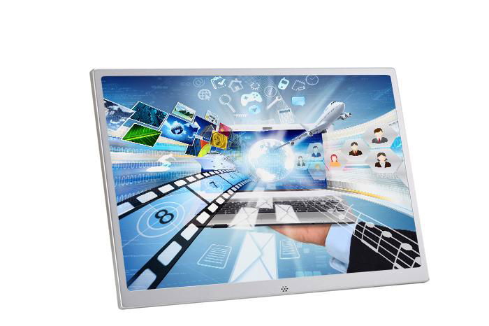15 inch wall mounted advertising display digital ad player LCD touch Screen 3