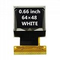 64x48 SPI IIC Mono White SSD1306 0.66 Inch OLED Display 2