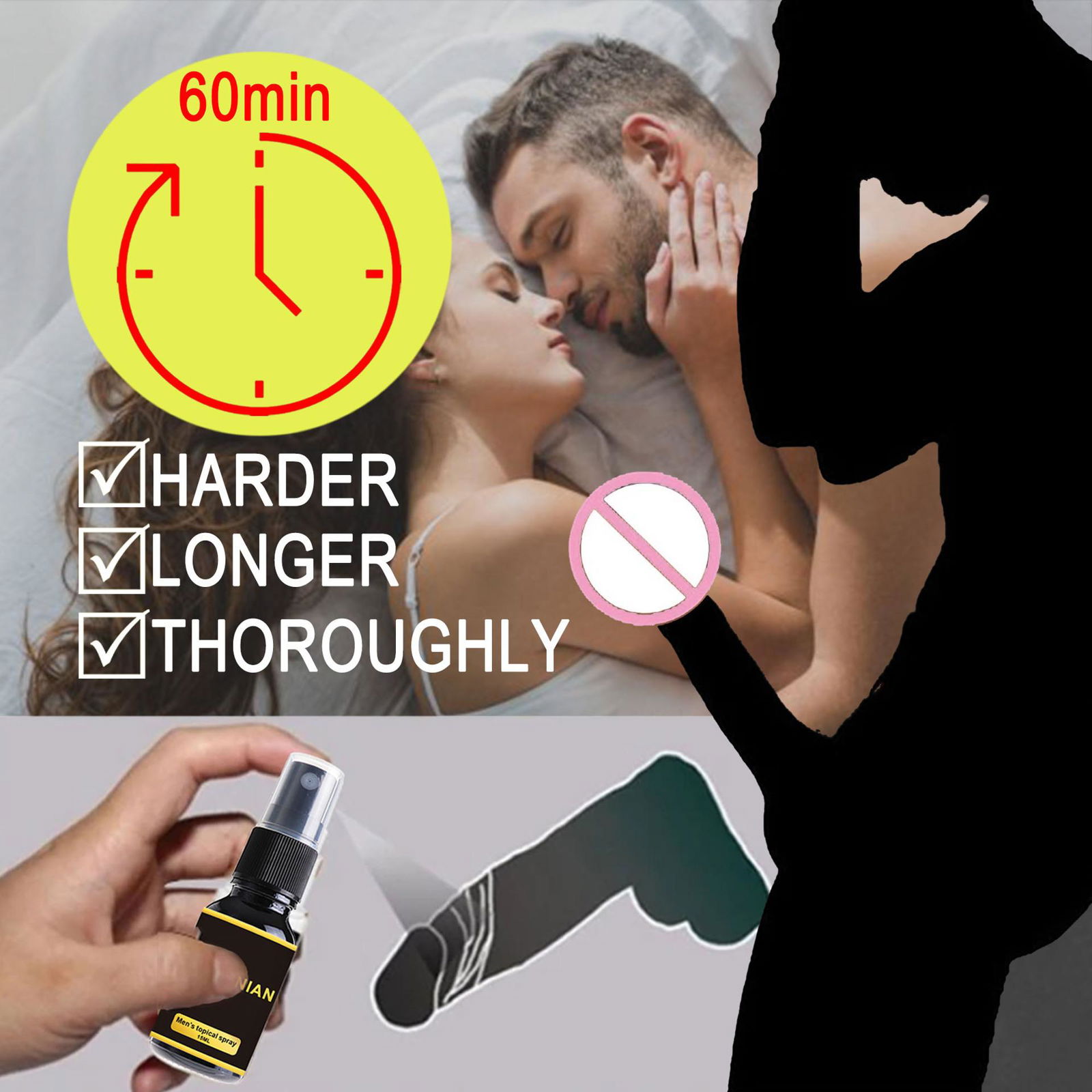 Delay Male Sex Powerful Delay Spray Long Lasting Delay 60 Minutes Delay Spray  2