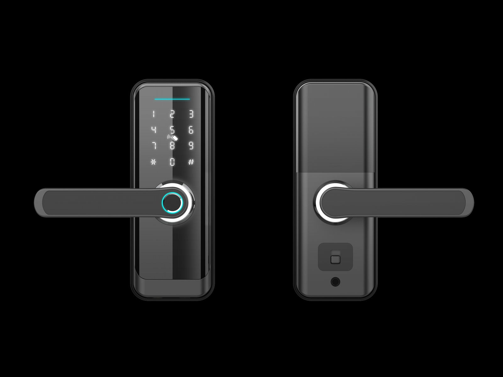 slim smart door lock 4