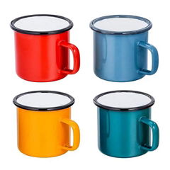 enamel mug  enamel cup enamel ware 8cm 12oz