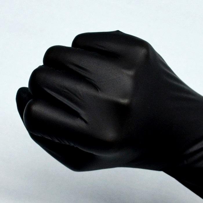 Widely used high quality nitrile disposable glovees powder free black disposable 2
