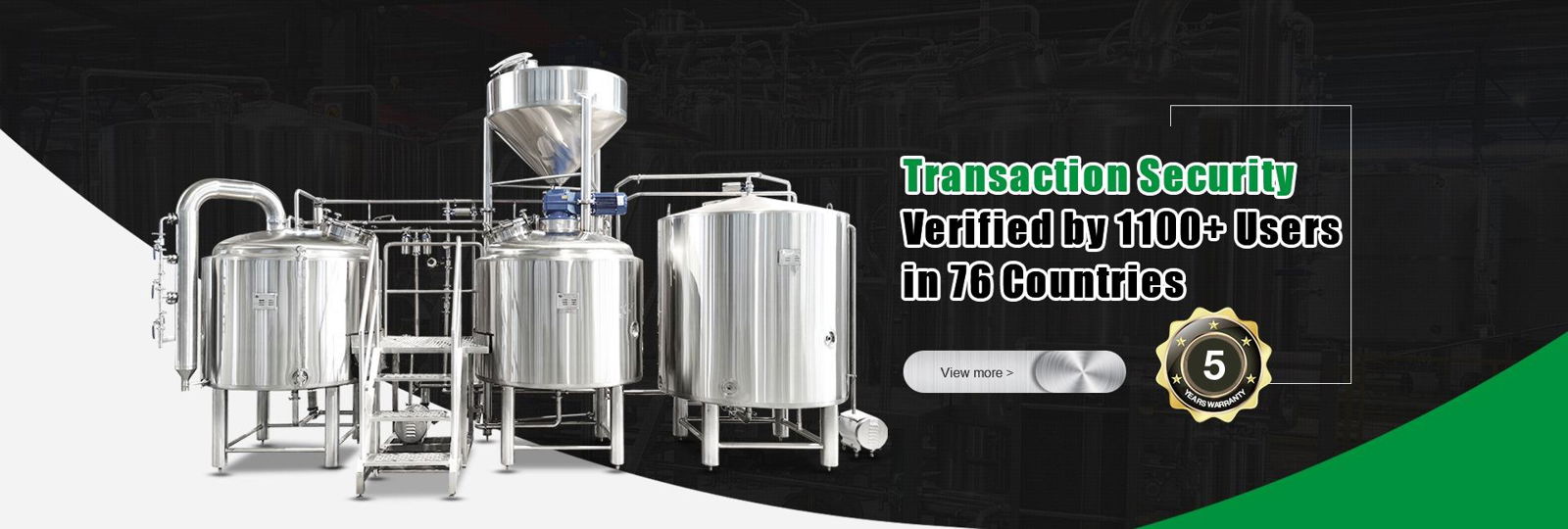 Tiantai 400L 4HL brewhouse steam heating commercial brewery system 4