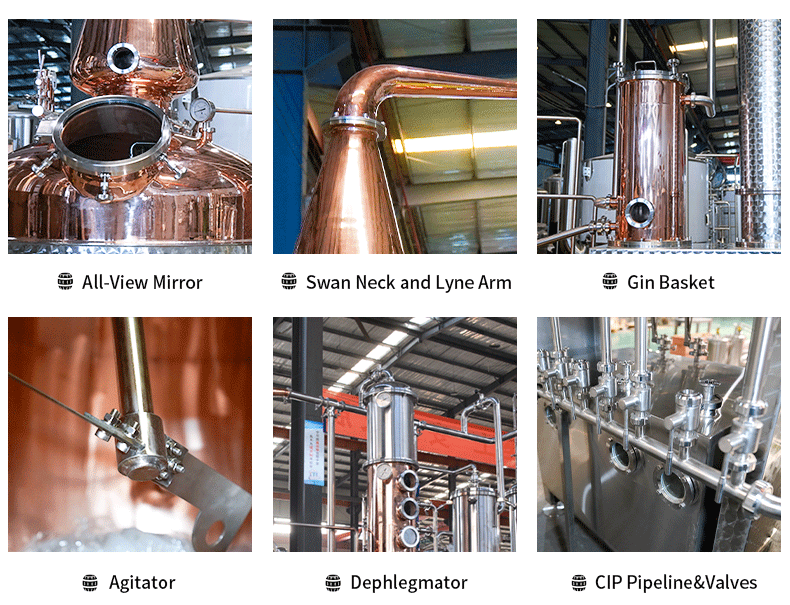 Tiantai alembic distillation vodka distilling pot distiller column for distillat 3