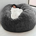  Bean Bag ChairFoam Big Sofa Faux Fur Cover living room sofas 1