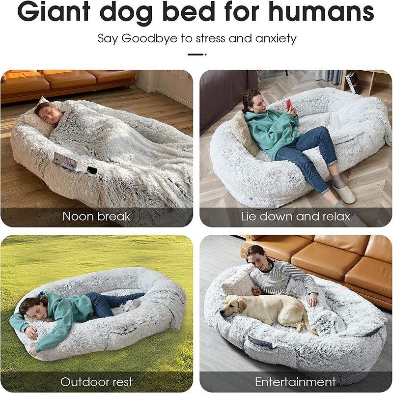 Human DogBed outdoor pet den indoor giant couch doghouse 4