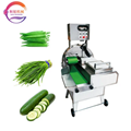 Automatic Okra Cucumber Lettuce Chopper Cutting Machine Leaf Vegetable Cutter