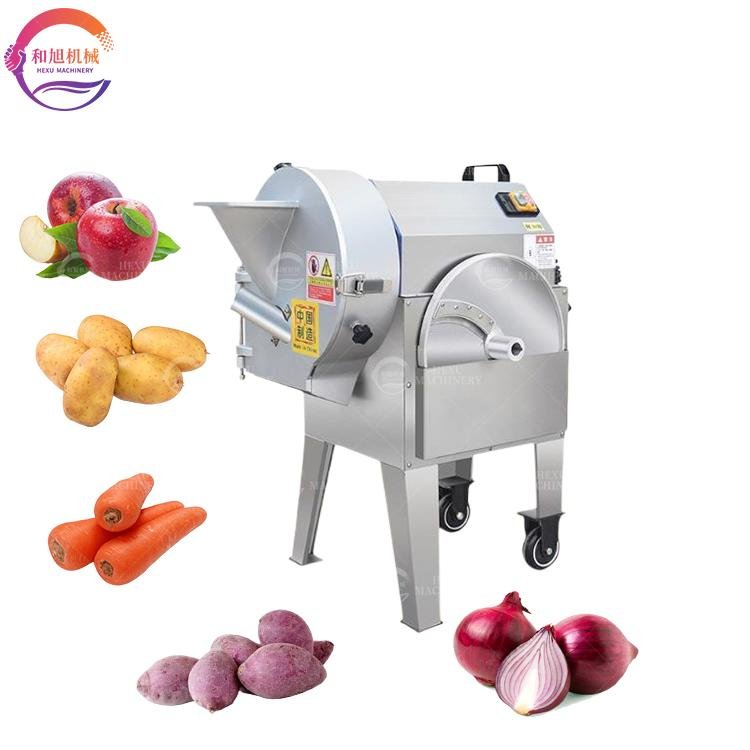  Automatic Potato Wave piece Slicing Machine Onion Chopper Root Vegetable Dicer
