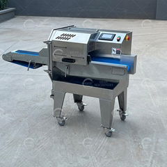 Flat Slicing Machine Bacon Slicer Conveyor Belt Cooked Meat Cutting Machine 