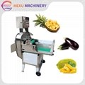  Convery Belt Type Carrot Dicer Coconut Eggplant Pineapple Dicing Machine