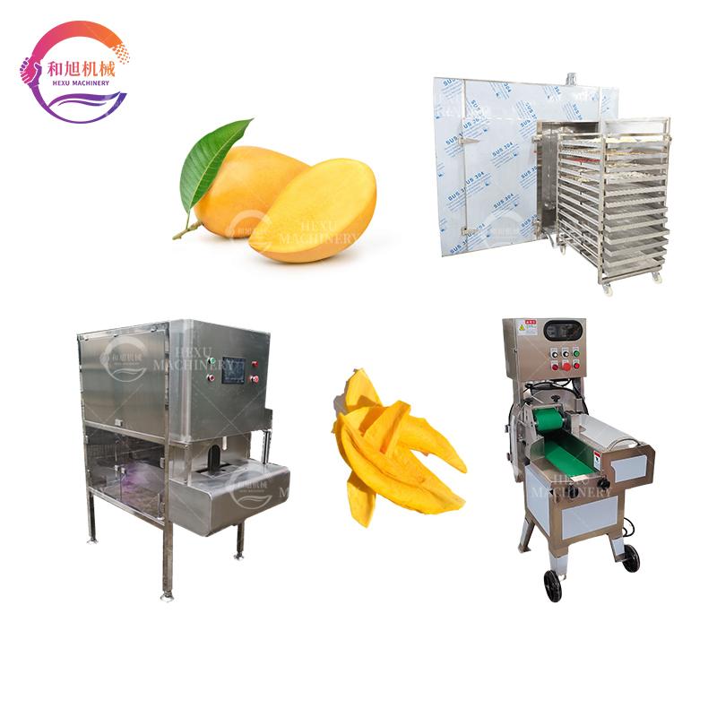 Mango dehydrator-food dryer mango peeling fruit slicer dry mango processing line